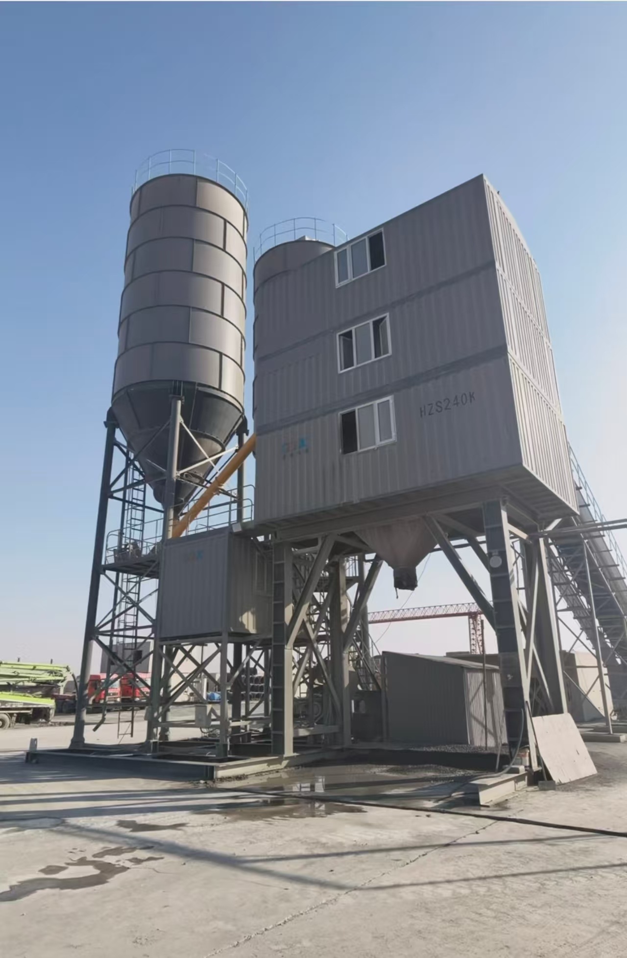 HZS240 Plant for export to the Uzbekistan-China Project Park, Jizzakh Region, Uzbekistan